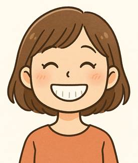 綺麗な歯で笑う女性