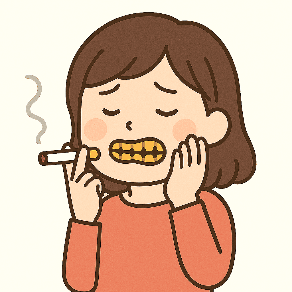タバコを吸う女性