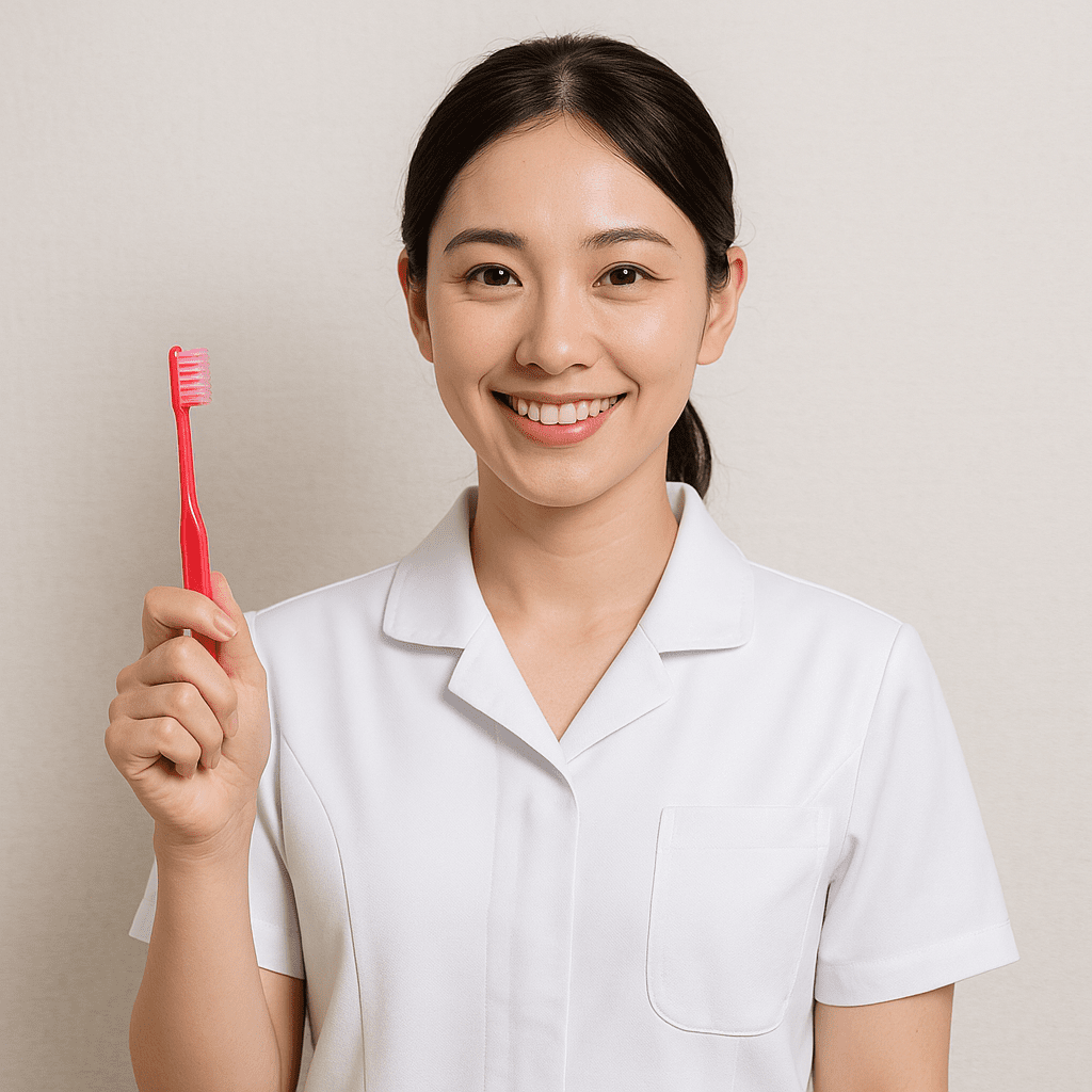 笑顔の歯科衛生士