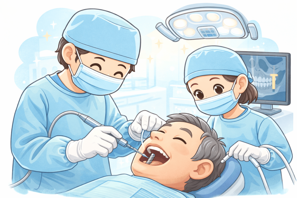 インプラント治療の様子