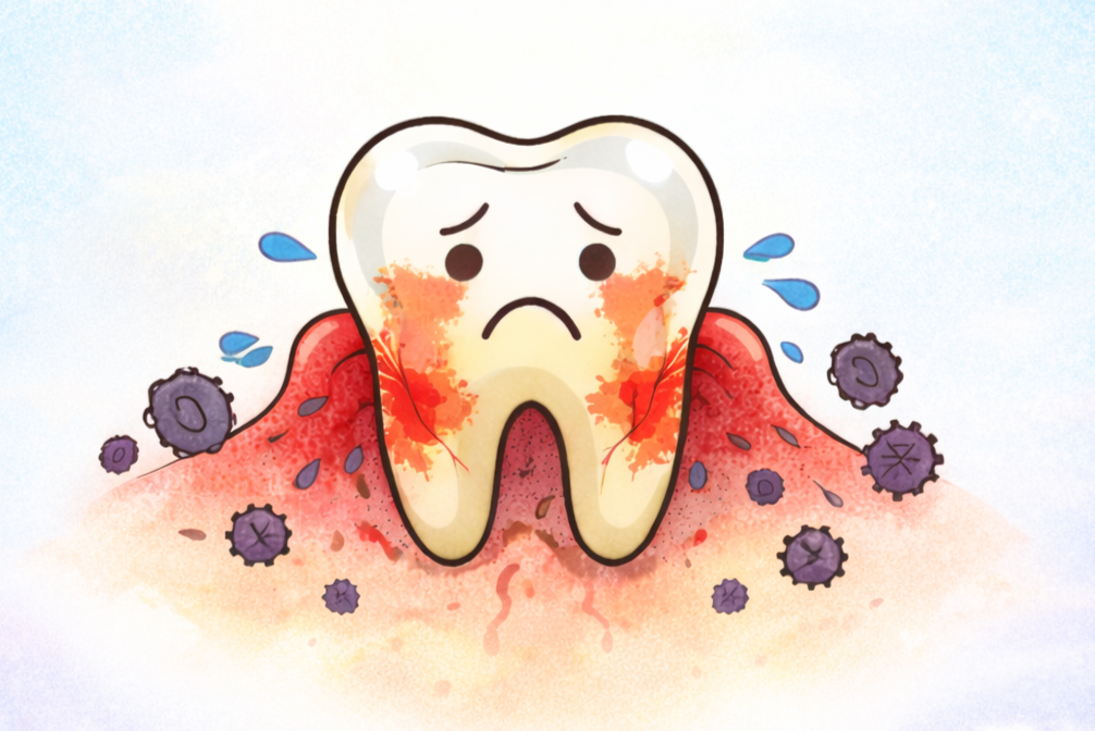 歯周病となってしまっている歯