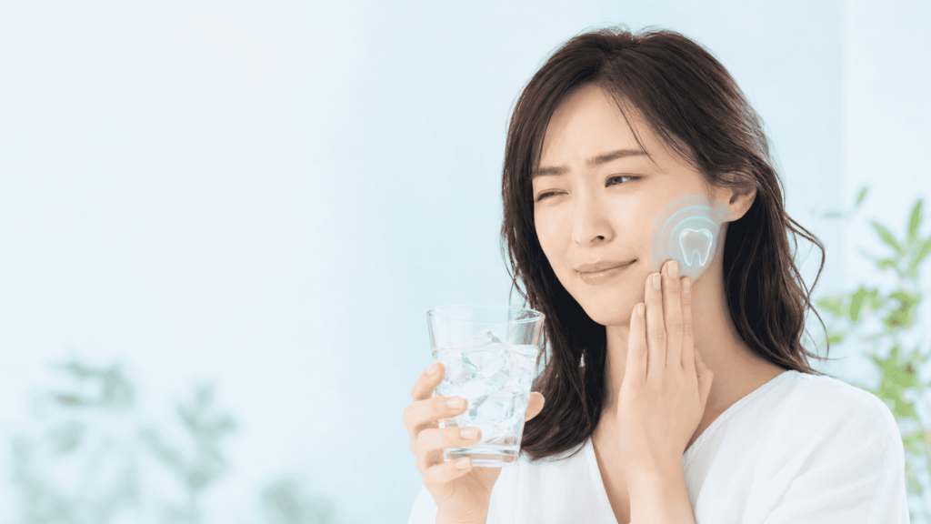 知覚過敏の女性